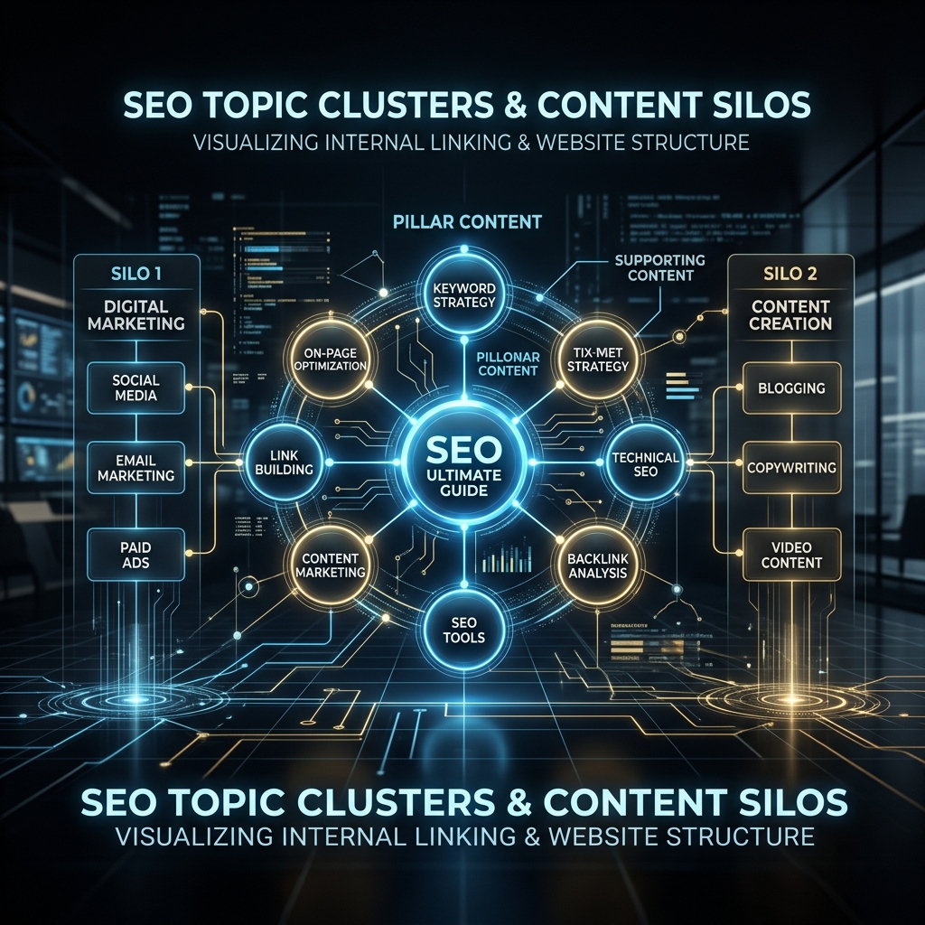 Visualizzazione di un topic cluster digitale